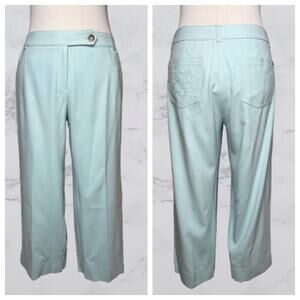 Tommy Bahama Stretch Seascape Ripstop Crop / Capri Pant Sz 8 NWT!